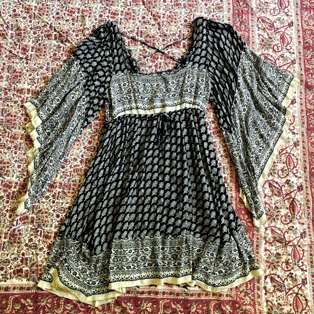 Free People Boho Handkerchief Dress